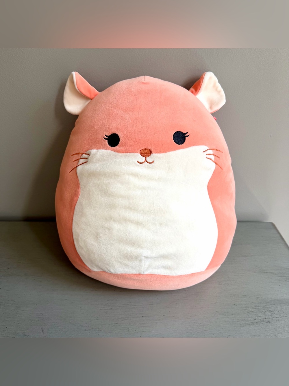 Original Squishmallows ERICA the PINK PEACH CHINCHILA Plush Stuffed Animal 14"